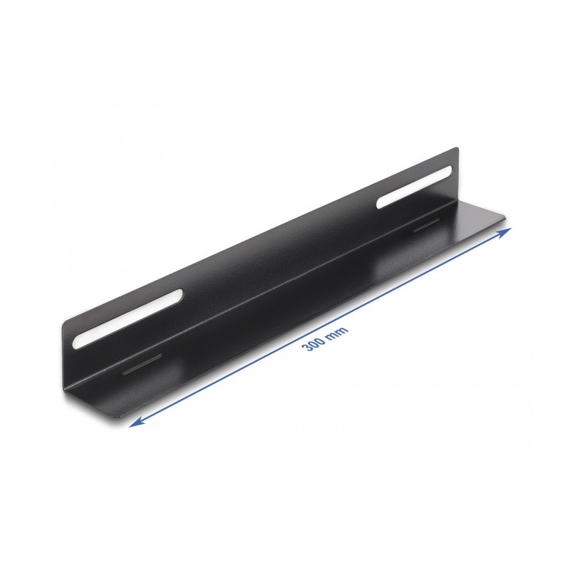 Delock 19″ Tragschiene für Netzwerkschrank 300 x 40 mm 2 Stück