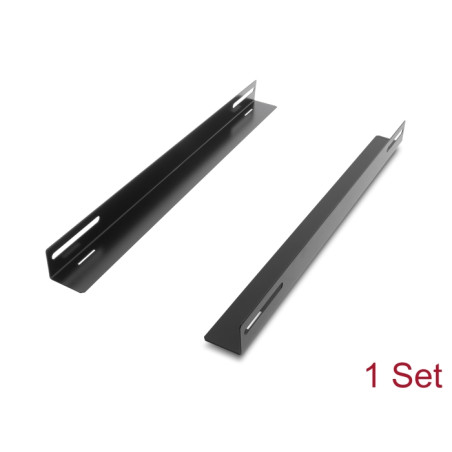 Delock 19″ Tragschiene für Netzwerkschrank 450 x 40 mm 2 Stück