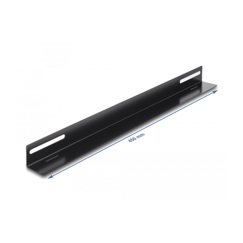Delock 19″ Tragschiene für Netzwerkschrank 450 x 40 mm 2 Stück