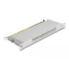 Delock 10″ Patchpanel 8 Port Cat.6A 0,5 HE grau