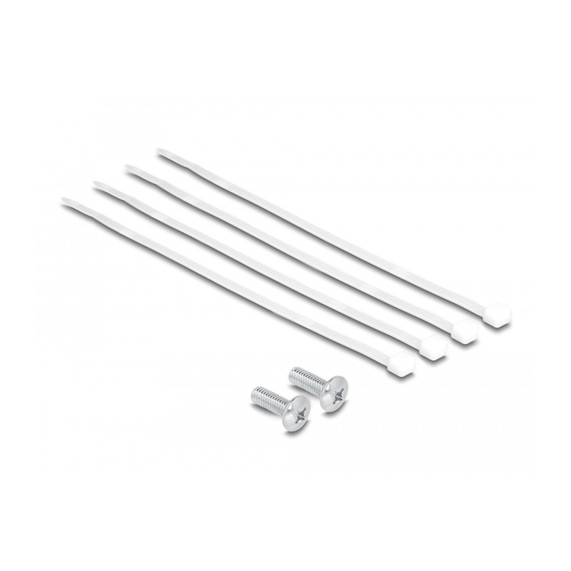 Delock 10″ Patchpanel 8 Port Cat.6A 0,5 HE grau