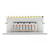 Delock 10″ Patchpanel 8 Port Cat.6A 0,5 HE grau