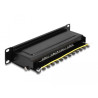 Delock 10″ Patchpanel 8 Port Cat.6A 1 HE schwarz