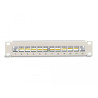 Delock 10″ Keystone Patchpanel 12 Port mit Entlastungsschiene 1 HE grau
