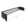 Delock 19″ Hutschienenpanel 1 HE schwarz