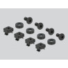 Delock 19″ Hutschienenpanel 2 HE schwarz