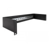 Delock 19″ Hutschienenpanel 2 HE schwarz