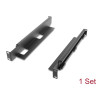 Delock 19″ Tragschiene längenverstellbar 368 - 600 mm für Netzwerkschrank 1 HE schwarz 2 Stück