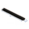 Delock Bürstenstreifen selbstklebend 8 mm - Länge 5 m schwarz