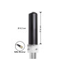 Delock 5G LTE Antenne SMA Stecker 3 - 5 dBi starr omnidirektional Wand- und Mastmontage outdoor schwarz