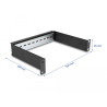 Delock 10″ Hutschienenpanel 1 HE schwarz