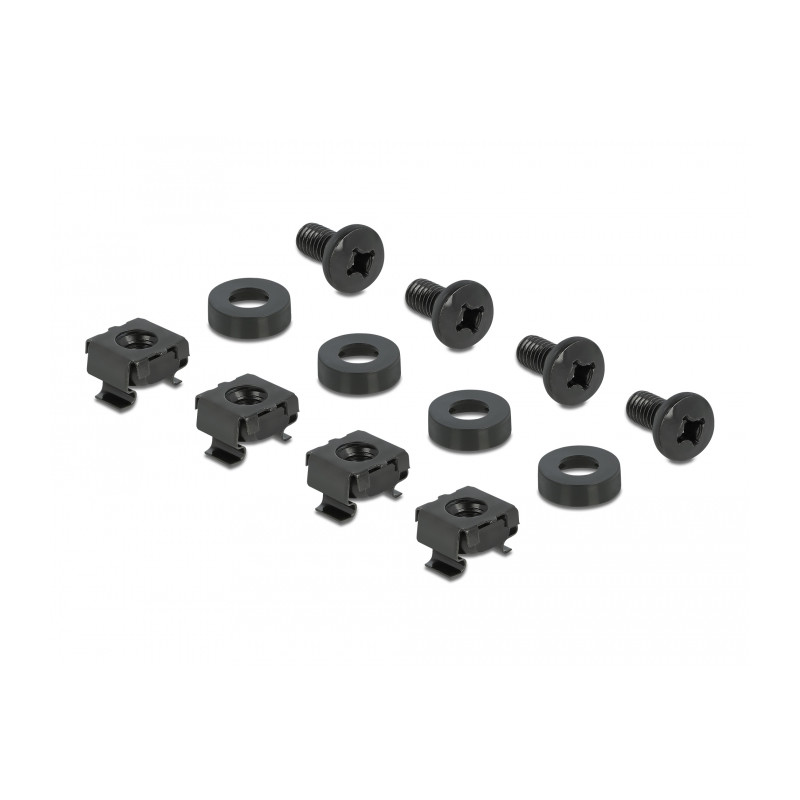 Delock 10″ Hutschienenpanel 1 HE schwarz