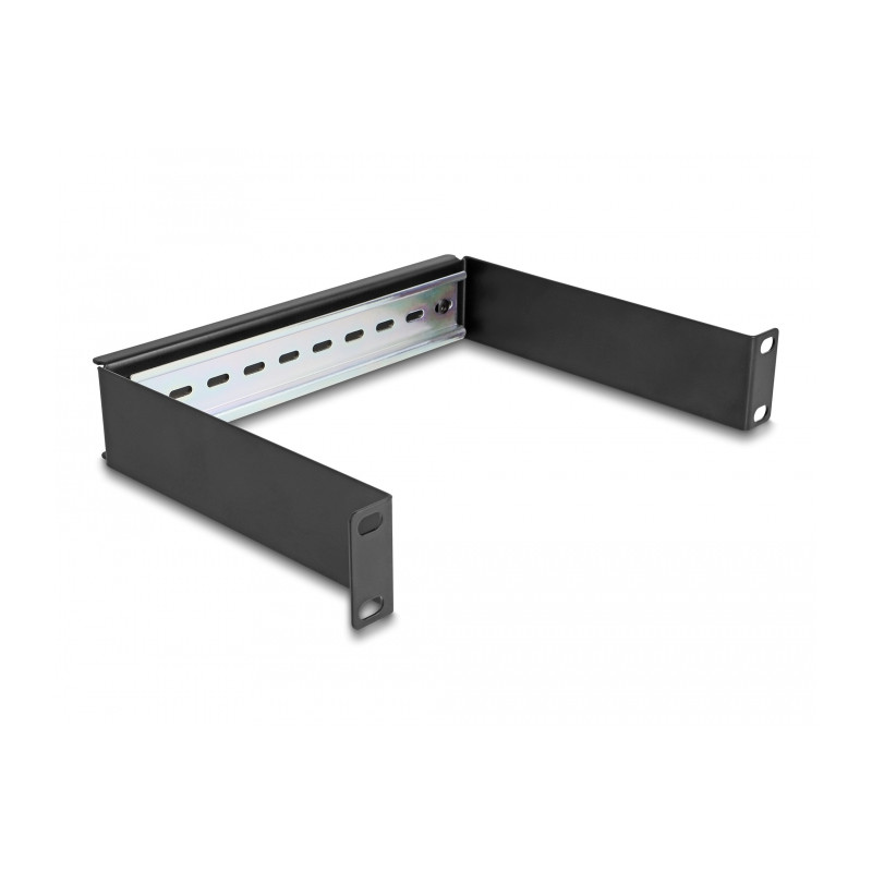 Delock 10″ Hutschienenpanel 1 HE schwarz