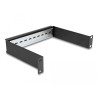 Delock 10″ Hutschienenpanel 1 HE schwarz