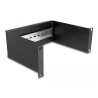 Delock 10″ Hutschienenpanel 2 HE schwarz