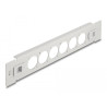 Delock 10″ D-Typ Patchpanel 6 Port werkzeugfrei grau