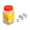 Delock RJ45 Modularer Stecker mit gebogener Rastnase Cat.6 und Knickschutztülle 50er Set