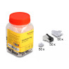 Delock RJ45 Modularer Stecker mit robuster Rastnase Cat.6 und Knickschutztülle 50er Set
