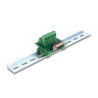 Delock D-Sub 15 Pin Buchse zu 16 Pin Terminalblock für Hutschiene