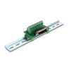 Delock D-Sub 25 Pin Stecker zu Terminalblock für Hutschiene