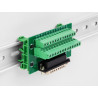 Delock D-Sub 25 Pin Stecker zu Terminalblock für Hutschiene