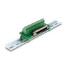 Delock D-Sub 37 Pin Stecker zu Terminalblock für Hutschiene