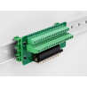 Delock D-Sub 37 Pin Stecker zu Terminalblock für Hutschiene