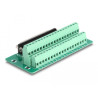 Delock D-Sub 37 Pin Buchse zu Terminalblock für Hutschiene