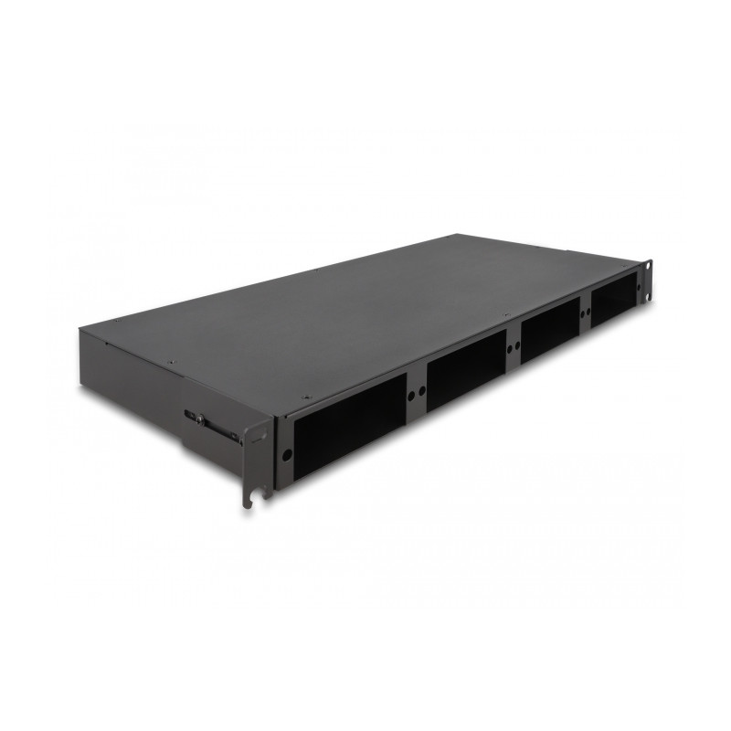 Delock 19″ LWL HD (High Density) Patchpanel 1 HE schwarz