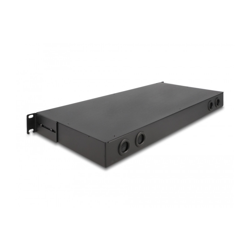 Delock 19″ LWL HD (High Density) Patchpanel 1 HE schwarz