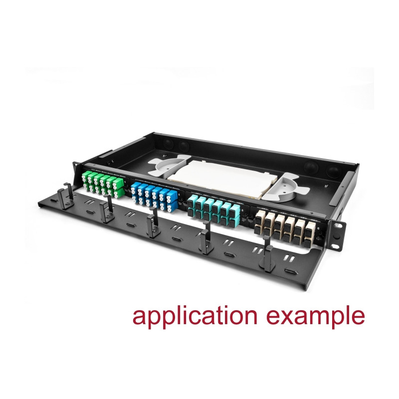 Delock 19″ LWL HD (High Density) Patchpanel 1 HE schwarz