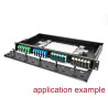 Delock 19″ LWL HD (High Density) Patchpanel 1 HE schwarz