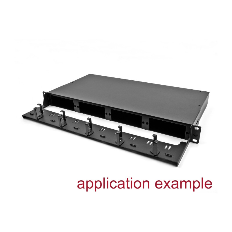 Delock 19″ LWL HD (High Density) Patchpanel 1 HE schwarz