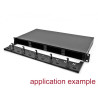 Delock 19″ LWL HD (High Density) Patchpanel 1 HE schwarz