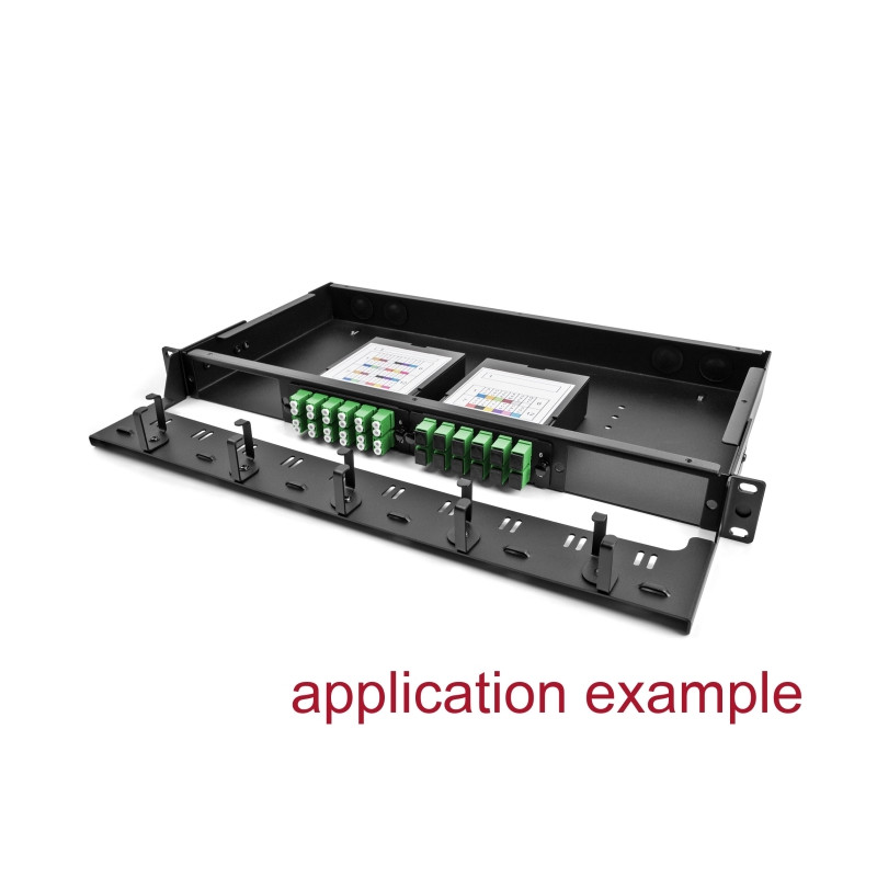 Delock 19″ LWL HD (High Density) Patchpanel 1 HE schwarz