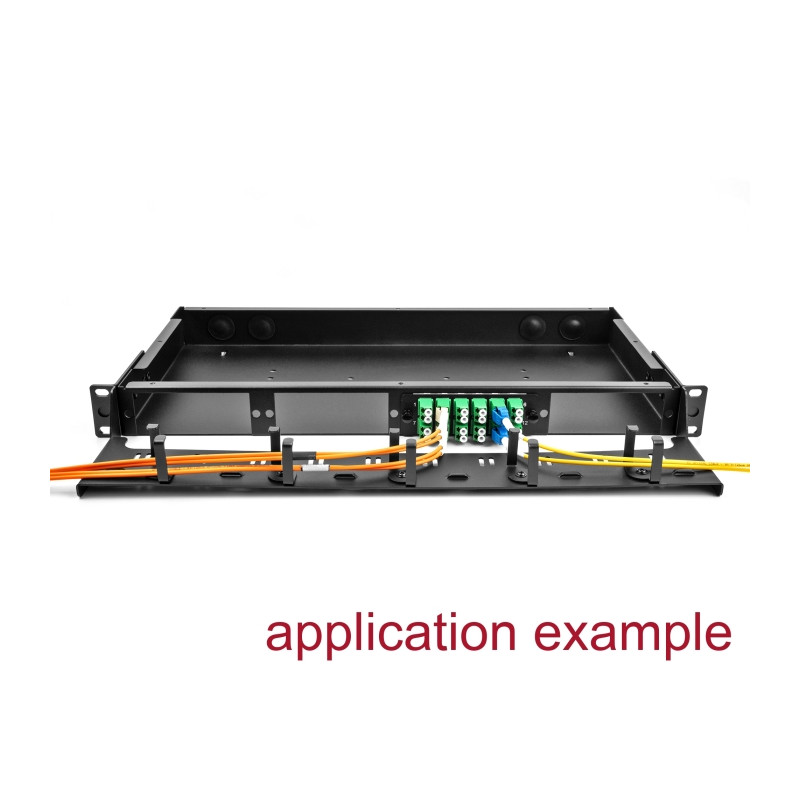 Delock 19″ LWL HD (High Density) Patchpanel 1 HE schwarz