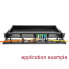 Delock 19″ LWL HD (High Density) Patchpanel 1 HE schwarz
