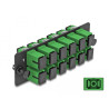 Delock LWL Adapter Panel SC Simplex APC 12 Port grün