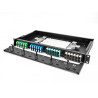 Delock LWL Adapter Panel SC Simplex OM4 12 Port aqua