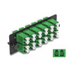Delock LWL Adapter Panel LC Duplex APC 12 Port grün