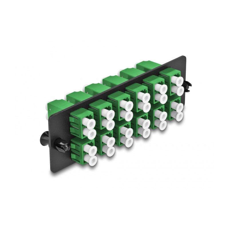 Delock LWL Adapter Panel LC Duplex APC 12 Port grün