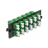 Delock LWL Adapter Panel LC Duplex APC 12 Port grün