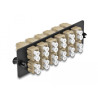 Delock LWL Adapter Panel LC Duplex OM1 / OM2 12 Port beige