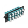Delock LWL Adapter Panel LC Duplex OM4 12 Port aqua