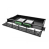Delock LWL HD (High Density) Kassette MPO Stecker zu 12 x LC Duplex Buchse, 24 Fasern, Singlemode, Polarität A, 9/125 µm