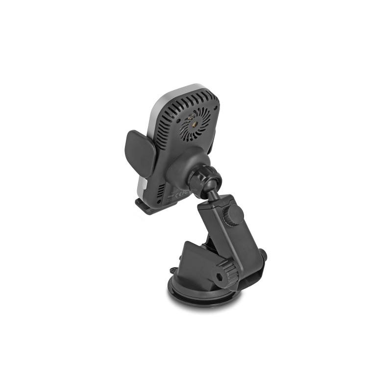 Delock Wireless Car Charger Smartphone Halterung mit Ladefunktion und Kühlung 15 W - Qi