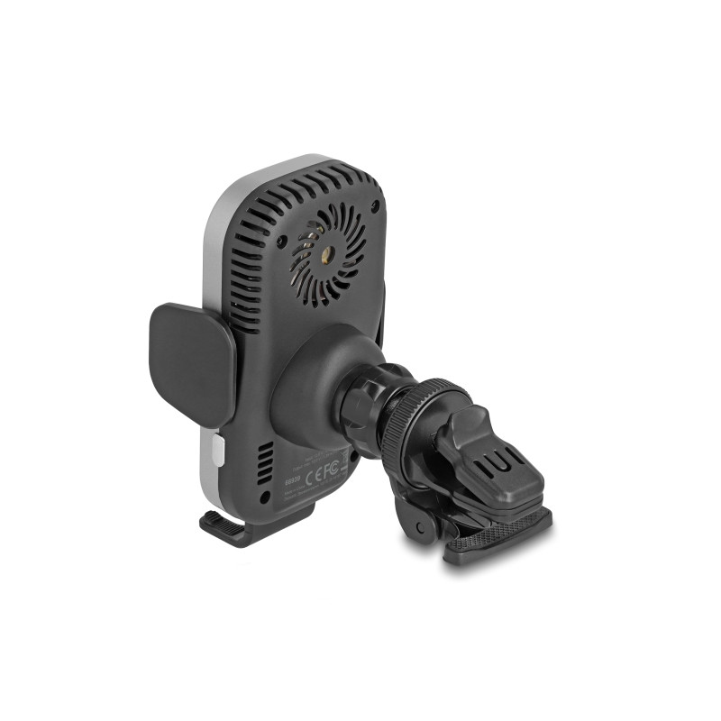 Delock Wireless Car Charger Smartphone Halterung mit Ladefunktion und Kühlung 15 W - Qi