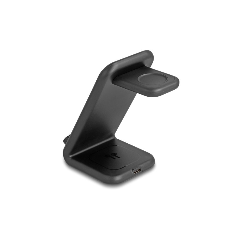 Delock Wireless Charger 3 in 1 mit 2 Ladespulen 5 W / 5 W / 15 W