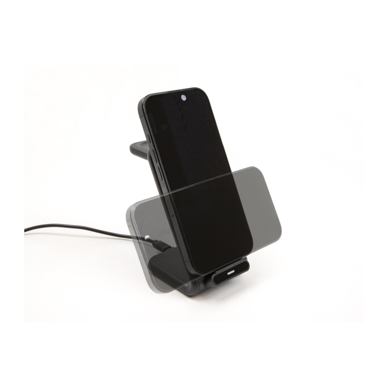 Delock Wireless Charger 3 in 1 mit 2 Ladespulen 5 W / 5 W / 15 W