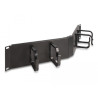 Delock 19″ Kabelmanagement Rangierpanel mit 4 Bügeln 2 HE gewinkelt schwarz